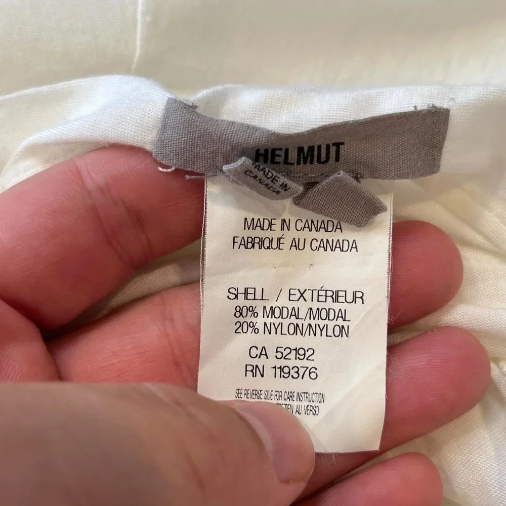 HELMUT LANG WHITE LAYERING SLEEVE LAYERING CARDIGAN - Picture 12 of 12